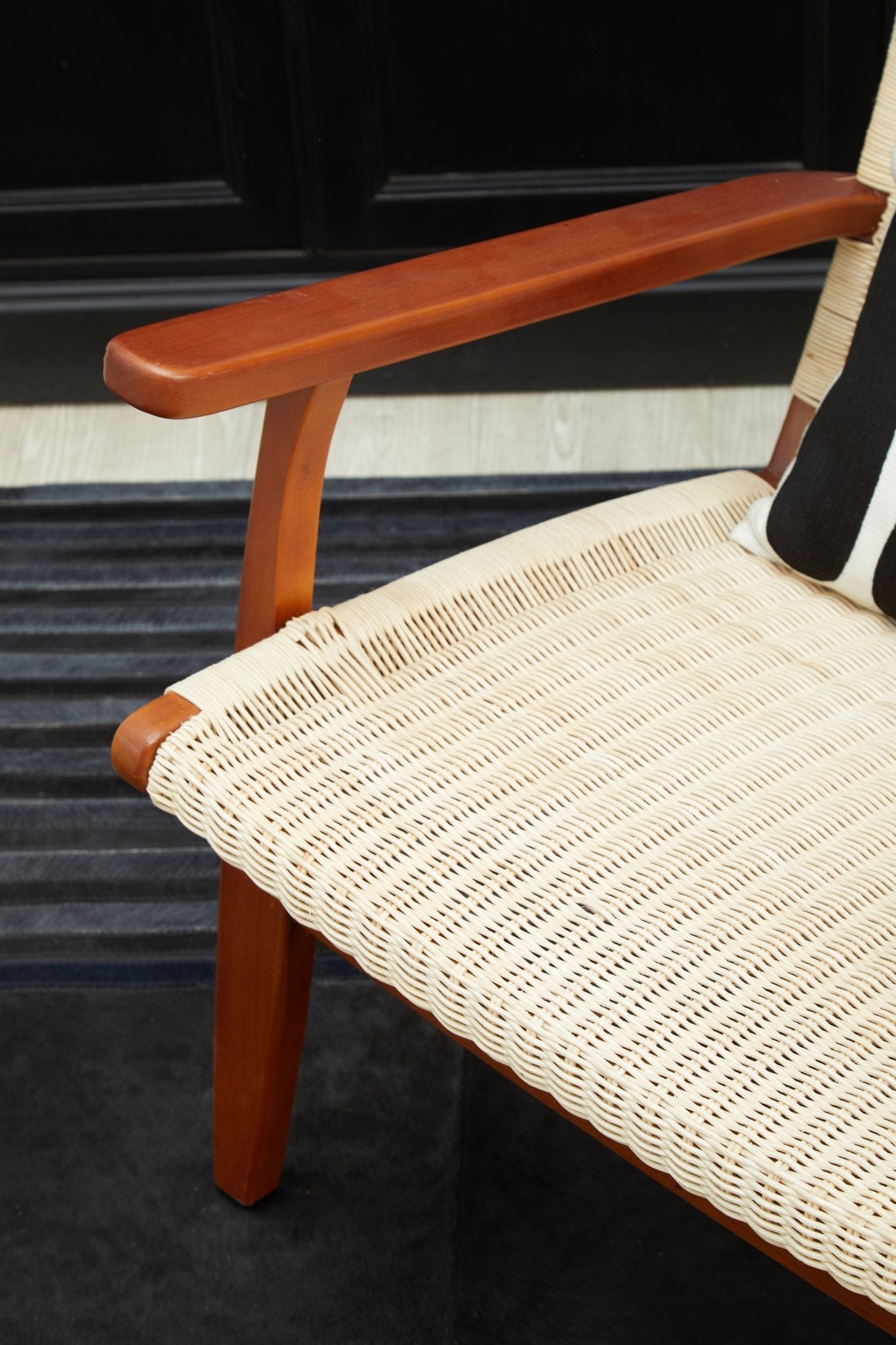 Gunner Woven Chair In Natural Rattan - Skandi London