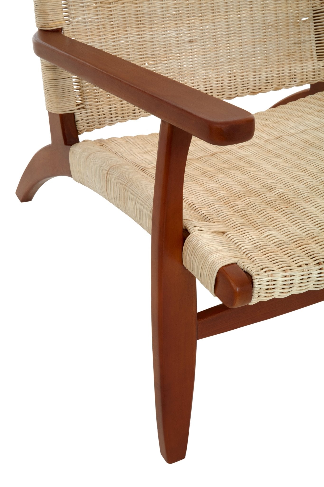 Gunner Woven Chair In Natural Rattan - Skandi London