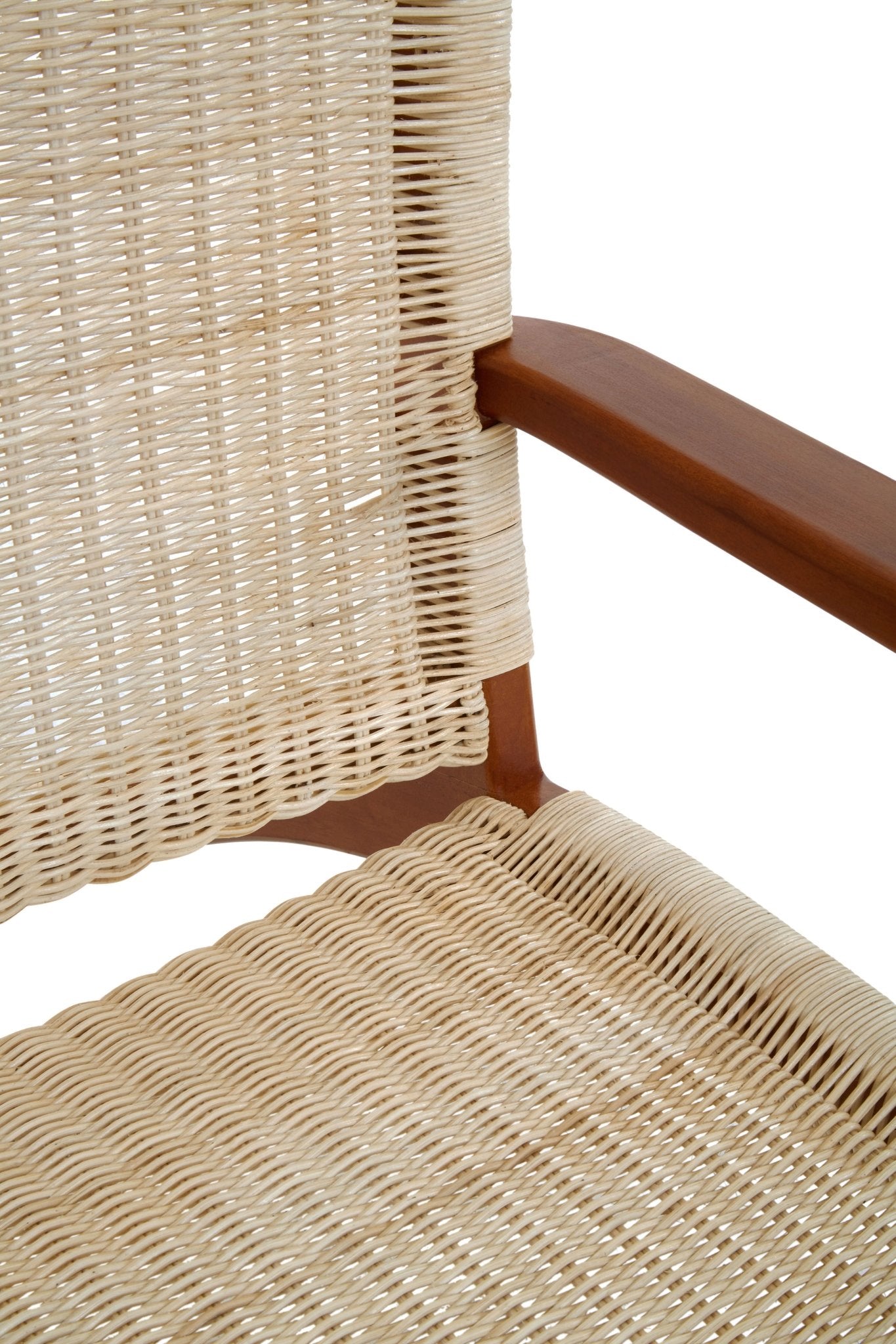 Gunner Woven Chair In Natural Rattan - Skandi London