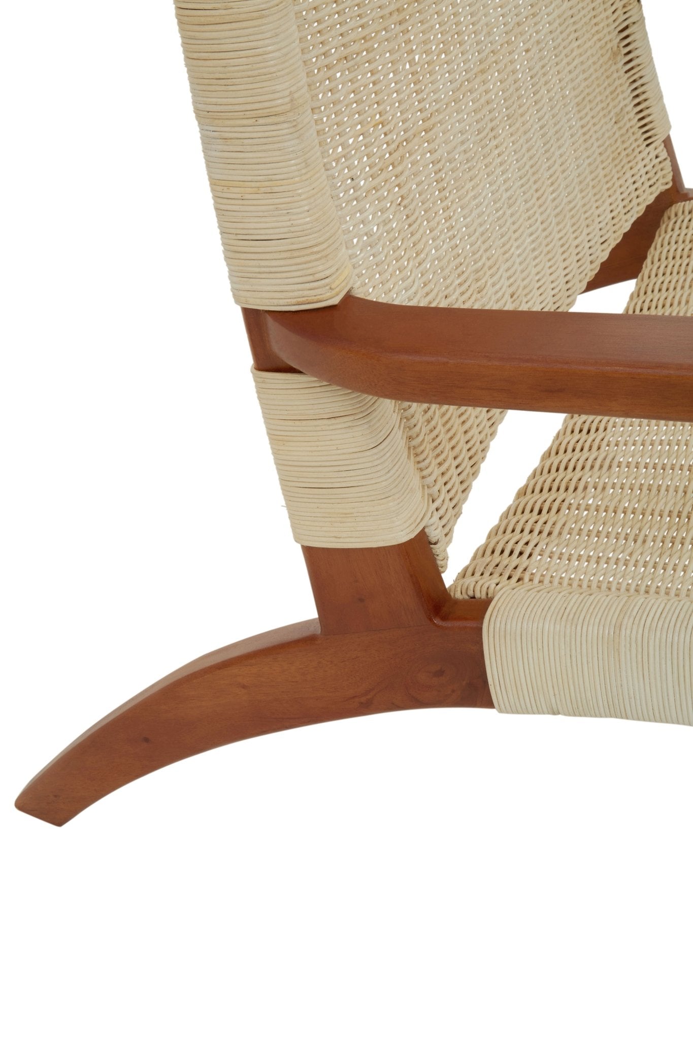 Gunner Woven Chair In Natural Rattan - Skandi London