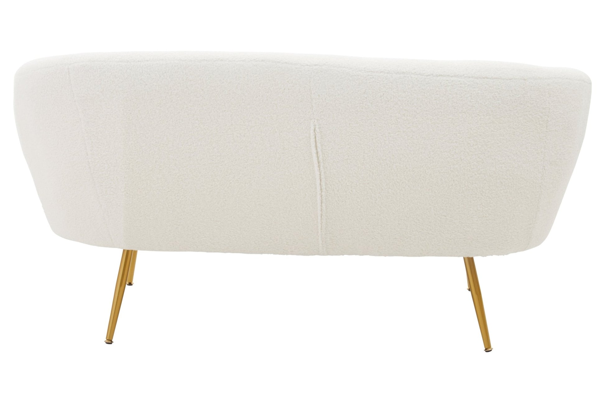 Sigvard Two Seat Sofa With Gold Finish Legs - Skandi London