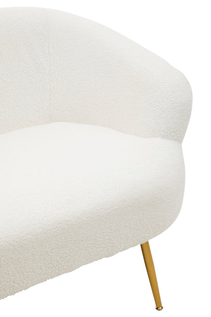 Sigvard Two Seat Sofa With Gold Finish Legs - Skandi London
