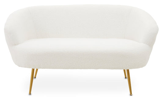 Sigvard Two Seat Sofa With Gold Finish Legs - Skandi London