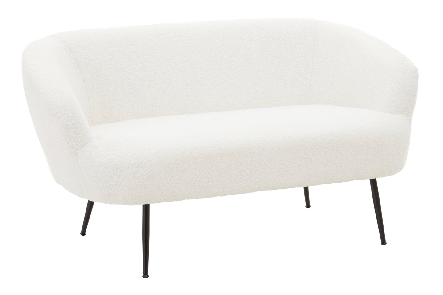 Sigvard Two Seat Sofa With Black Finish Legs - Skandi London