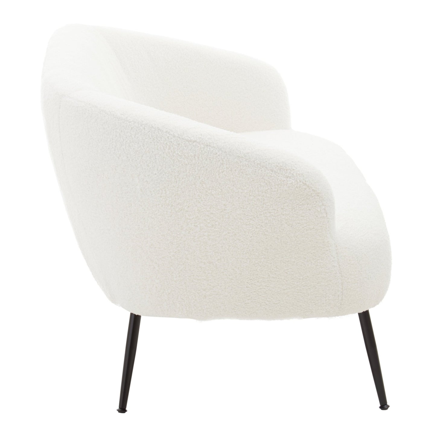 Sigvard Two Seat Sofa With Black Finish Legs - Skandi London