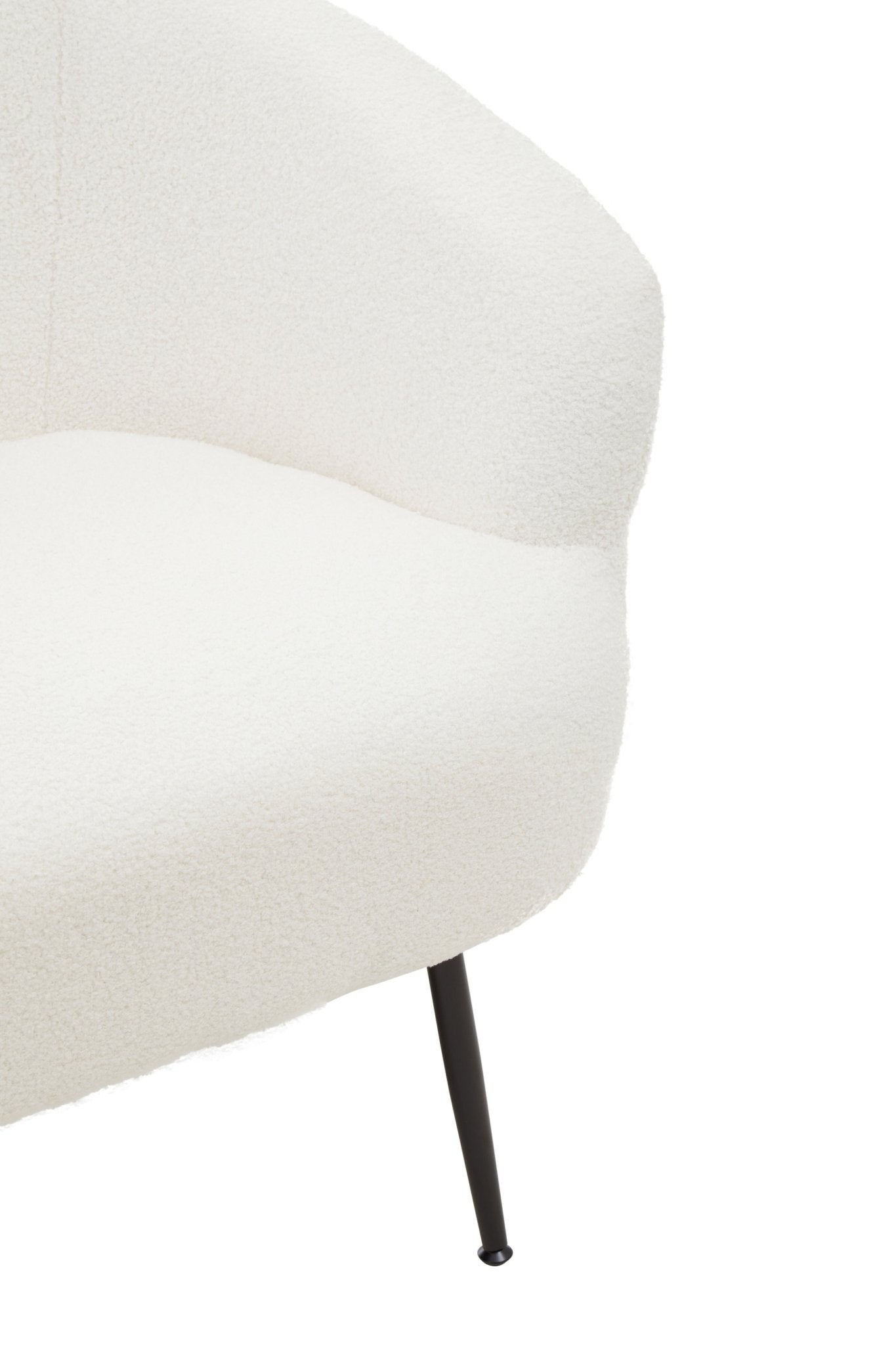 Sigvard Two Seat Sofa With Black Finish Legs - Skandi London