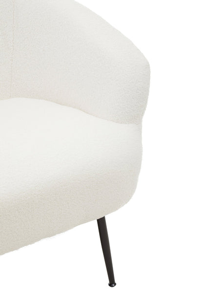 Sigvard Two Seat Sofa With Black Finish Legs - Skandi London