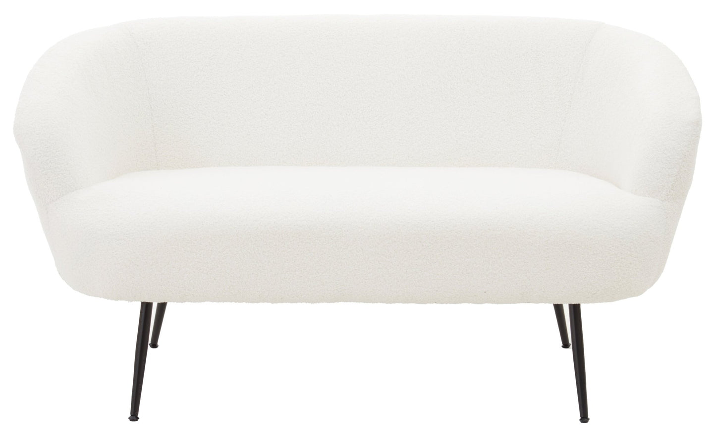 Sigvard Two Seat Sofa With Black Finish Legs - Skandi London