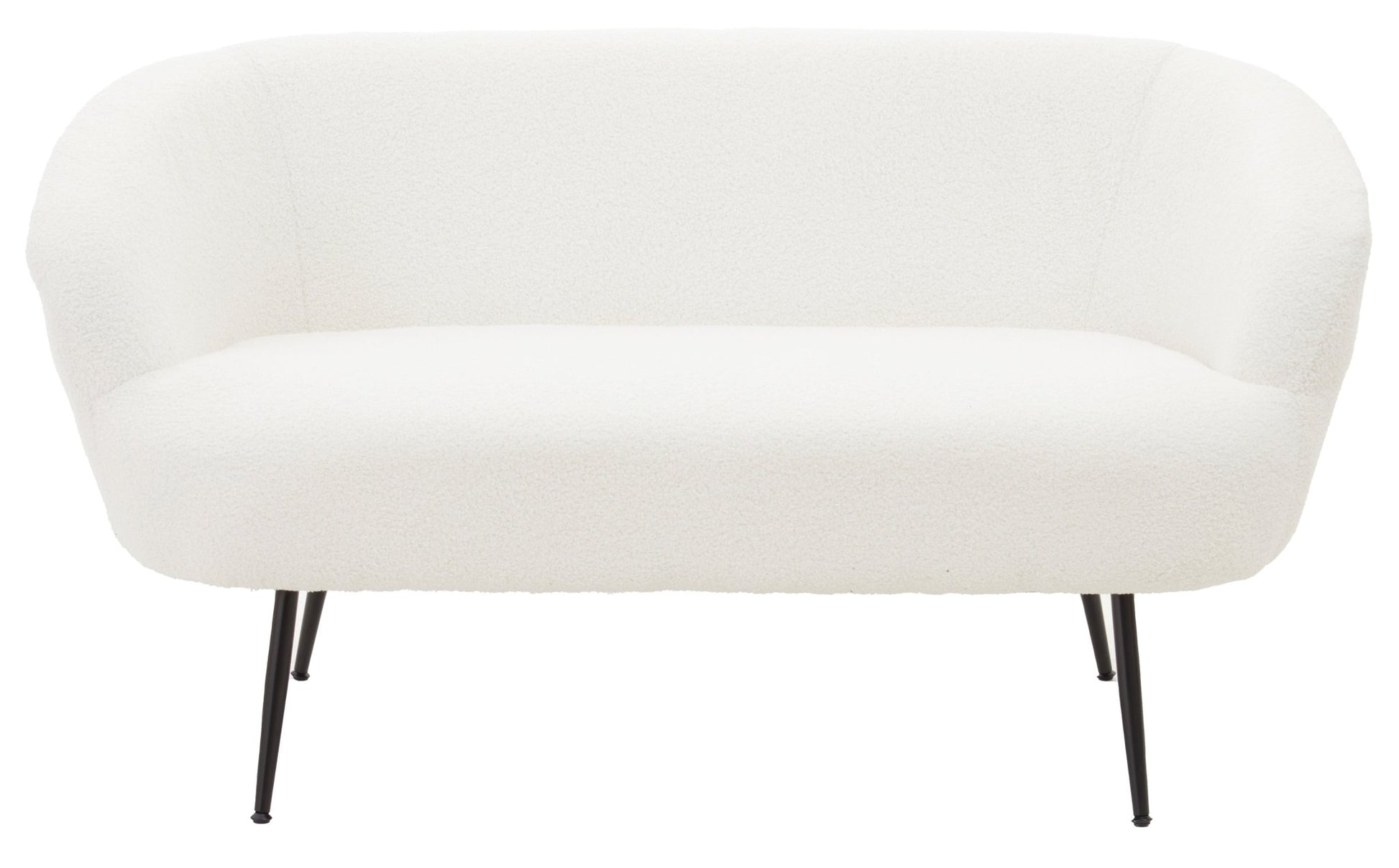 Sigvard Two Seat Sofa With Black Finish Legs - Skandi London