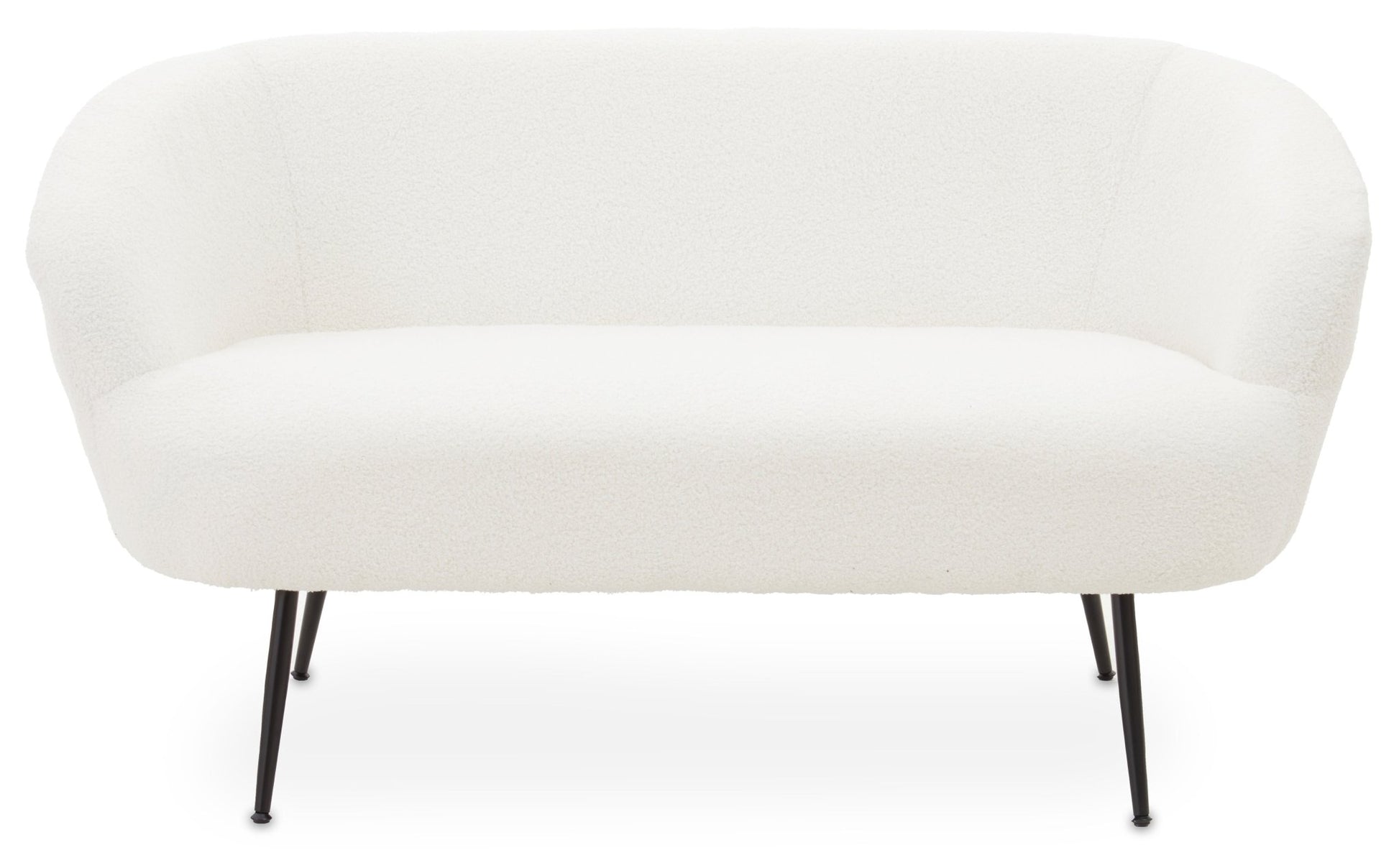 Sigvard Two Seat Sofa With Black Finish Legs - Skandi London