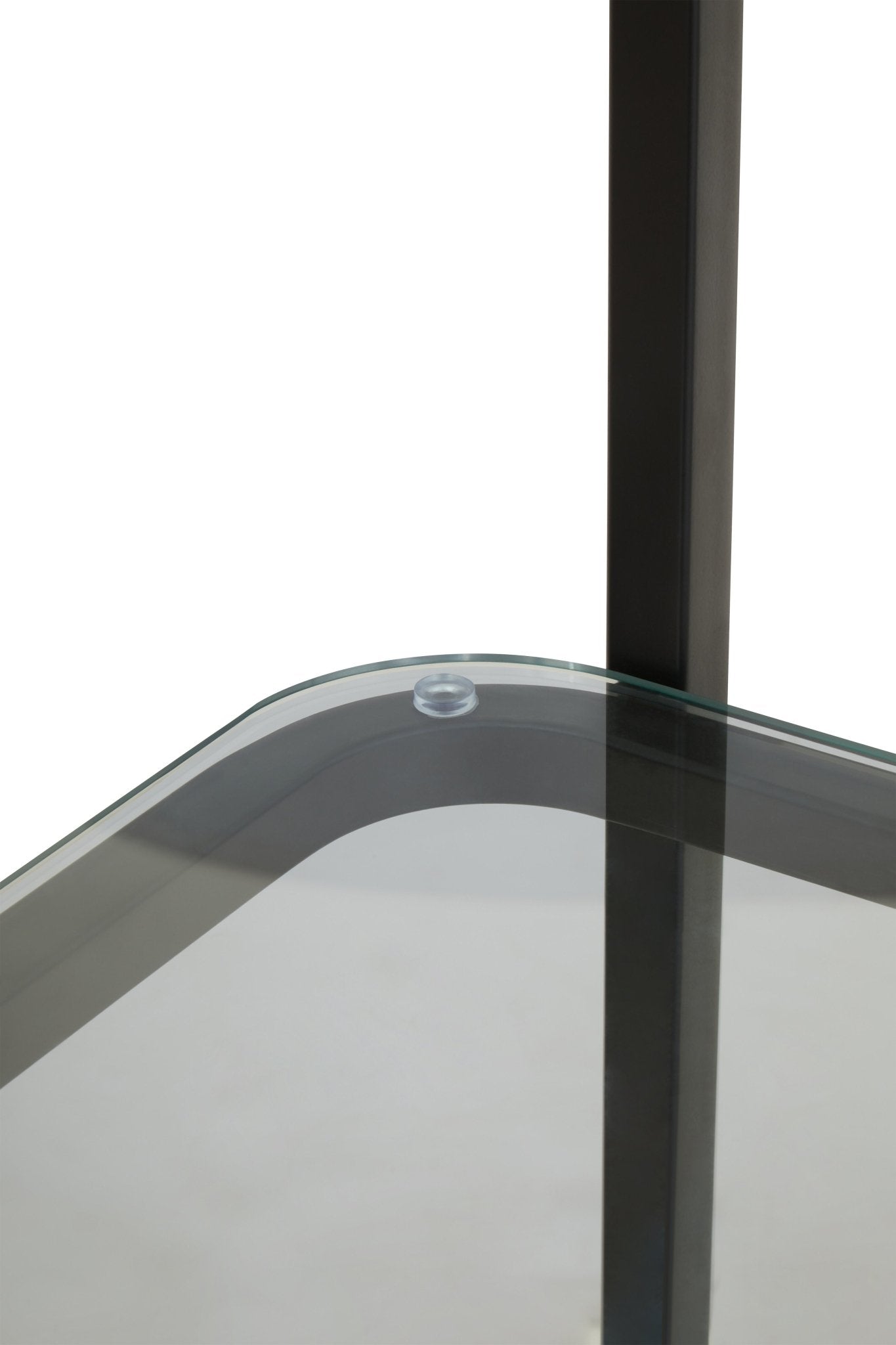 Sander Right Half Moon Black Shelf Unit - Skandi London
