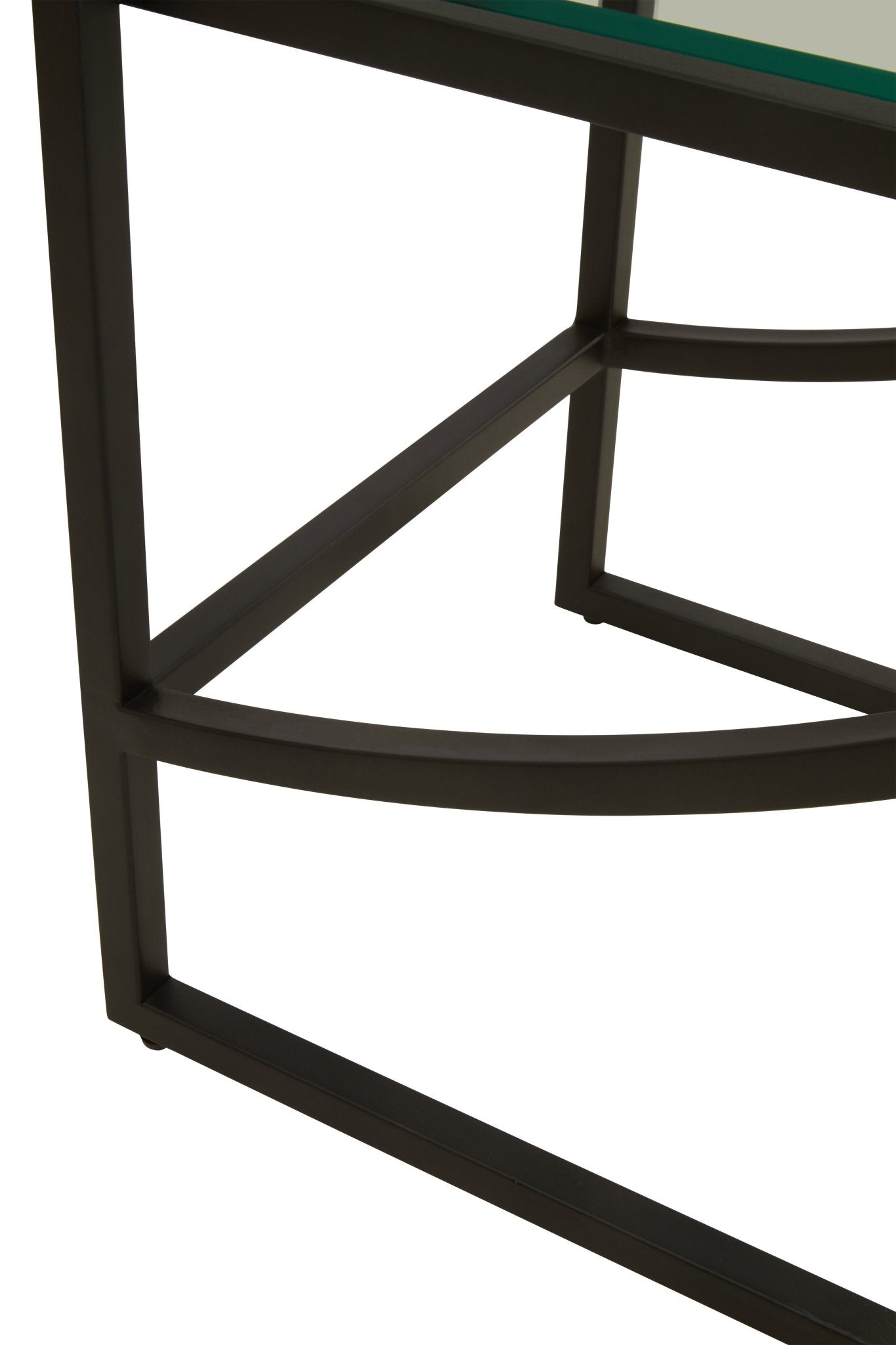 Sander Right Half Moon Black Shelf Unit - Skandi London