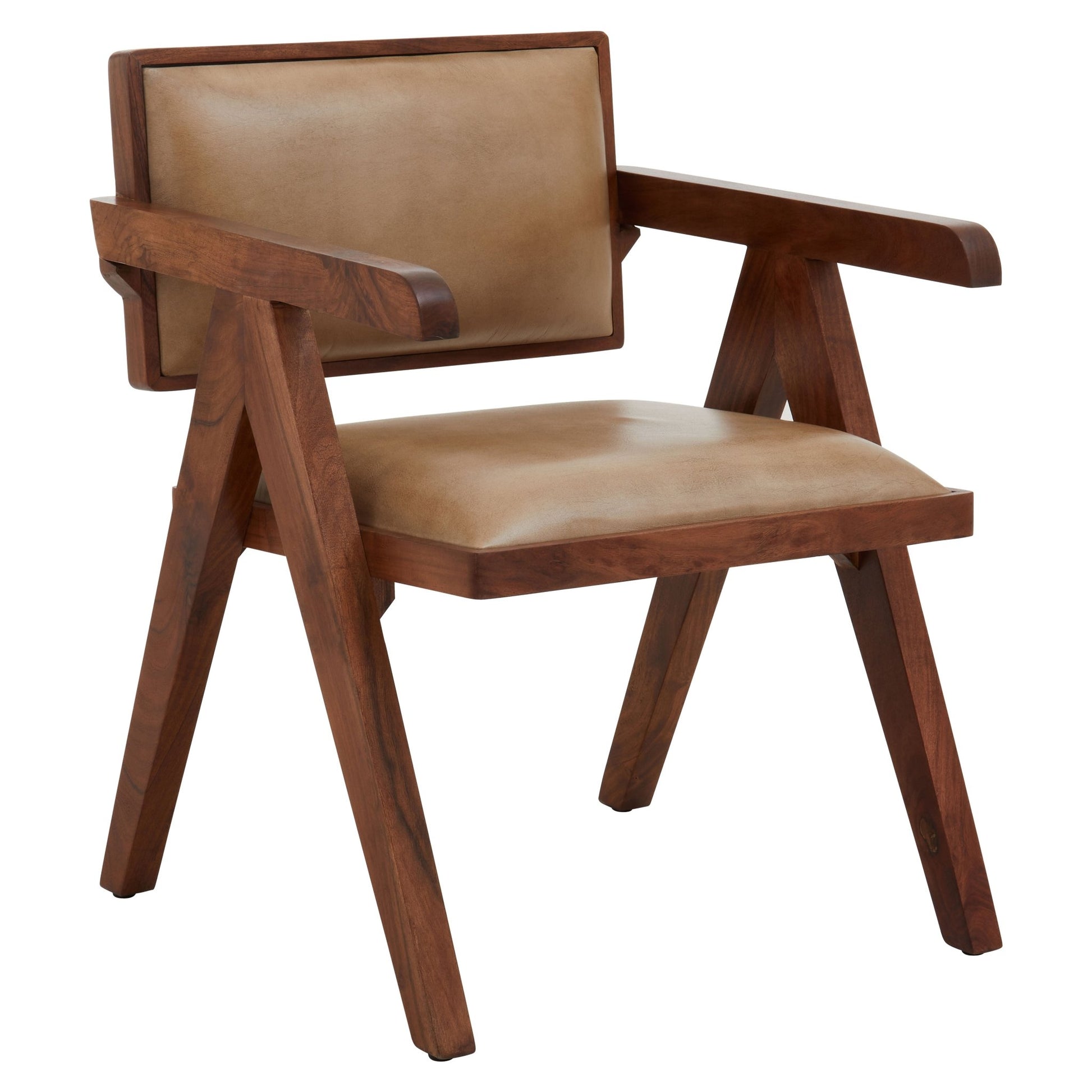 Bodil Natural Leather Armchair - Skandi London