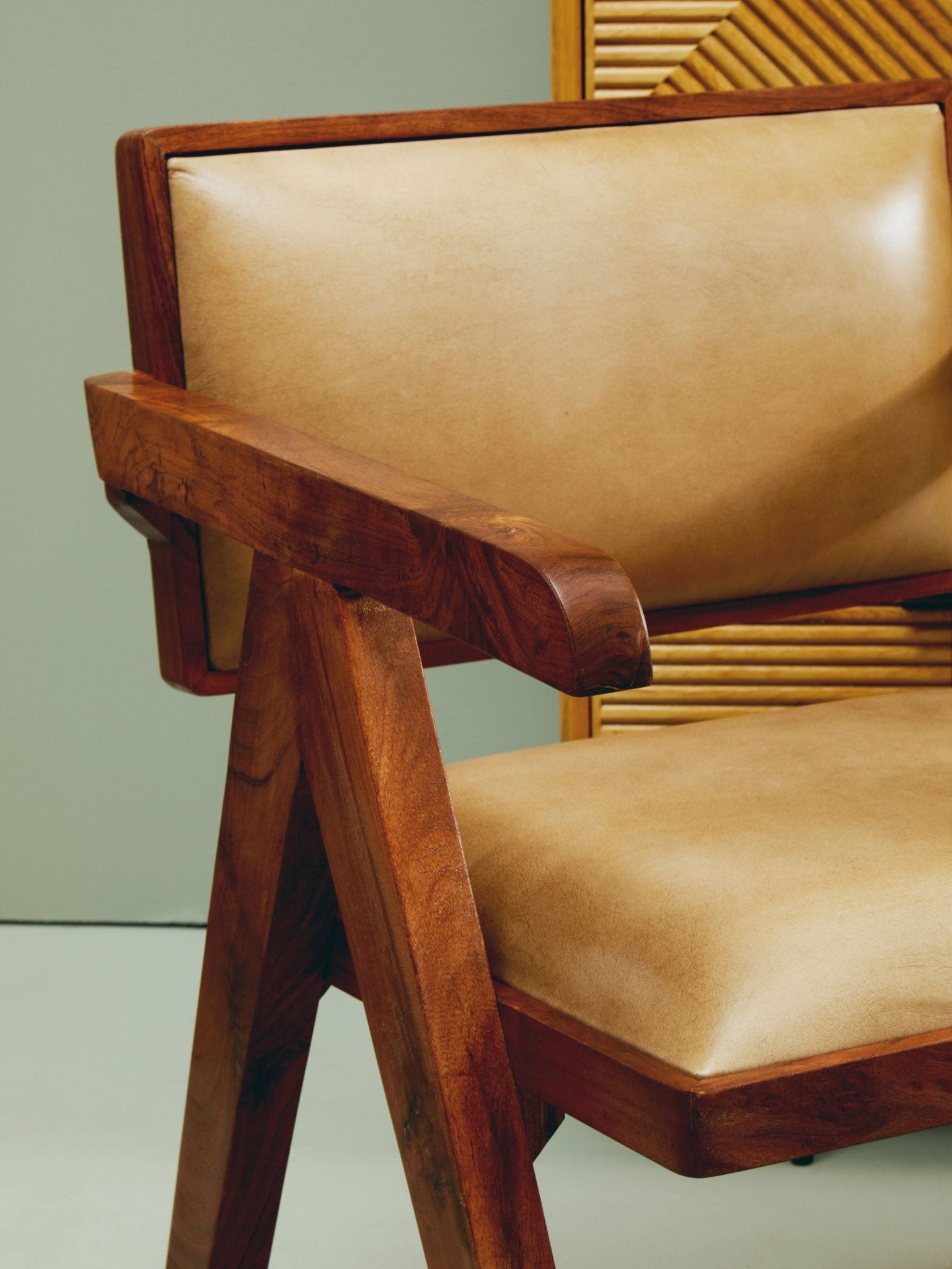 Bodil Natural Leather Armchair - Skandi London