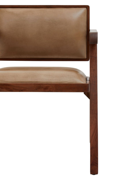 Bodil Natural Leather Armchair - Skandi London