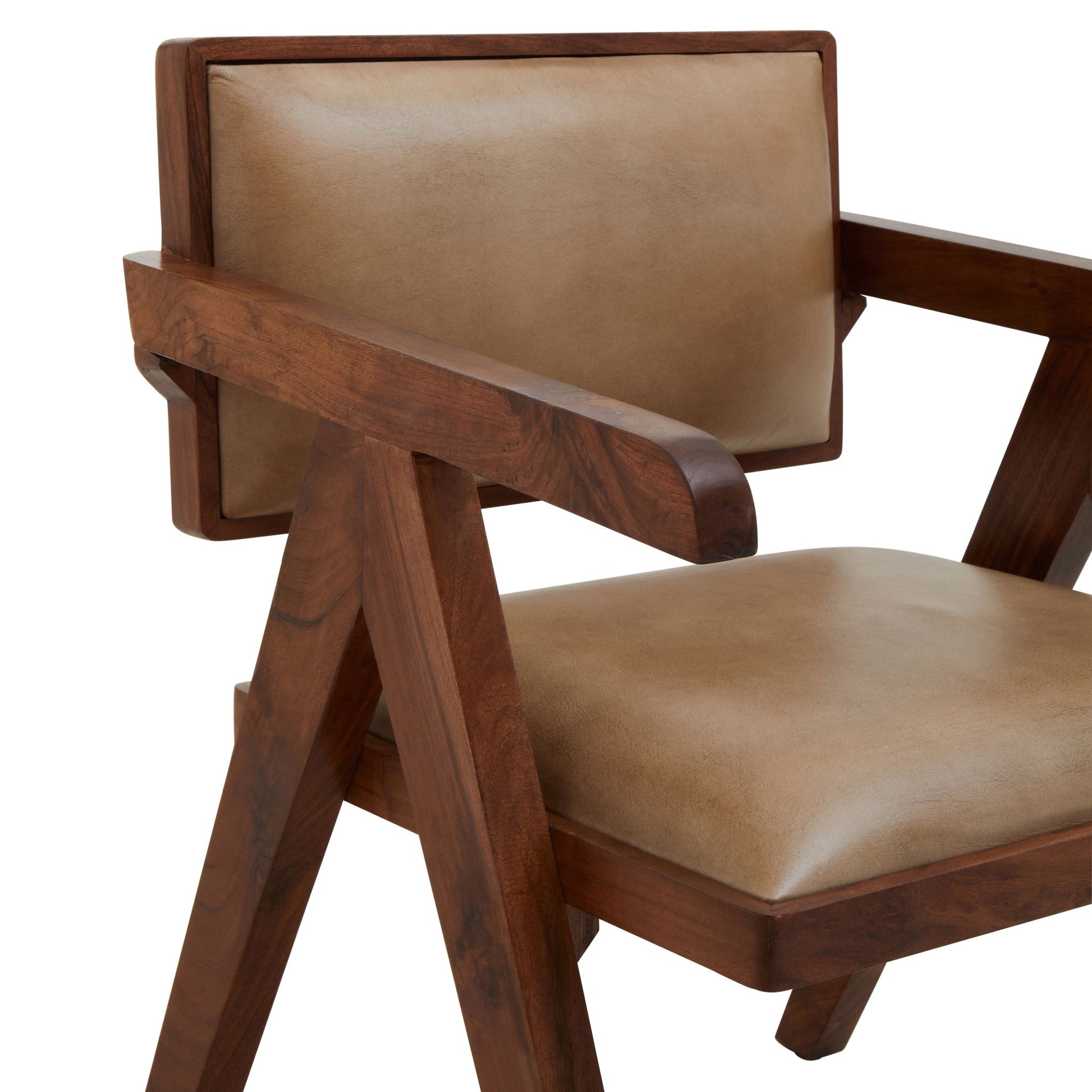 Bodil Natural Leather Armchair - Skandi London
