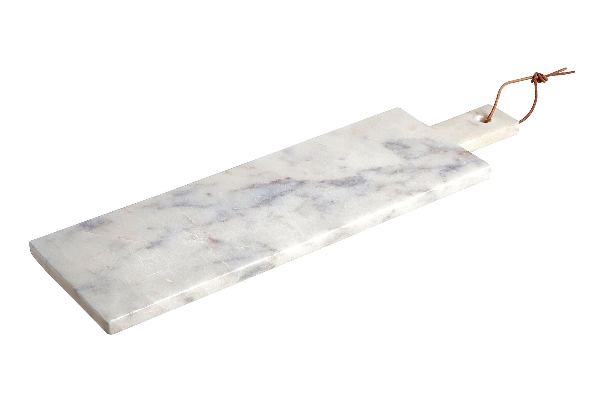 Johannes Medium White Marble Paddle Chopping And Serving Board - Skandi London