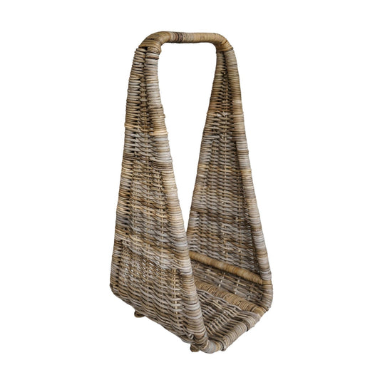 Herning Rattan Tall Log Storage - Skandi London