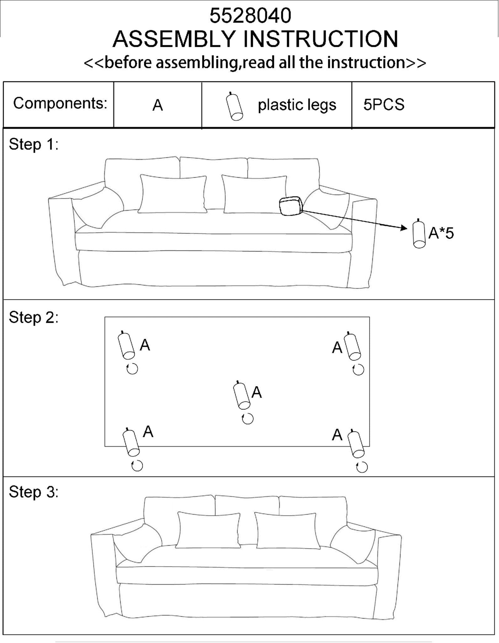 Kara 3 Seat Sofa - Skandi London