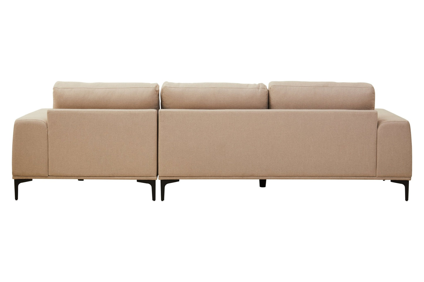 Rakel 3 Seat Natural Fabric Left Chaise Sofa - Skandi London