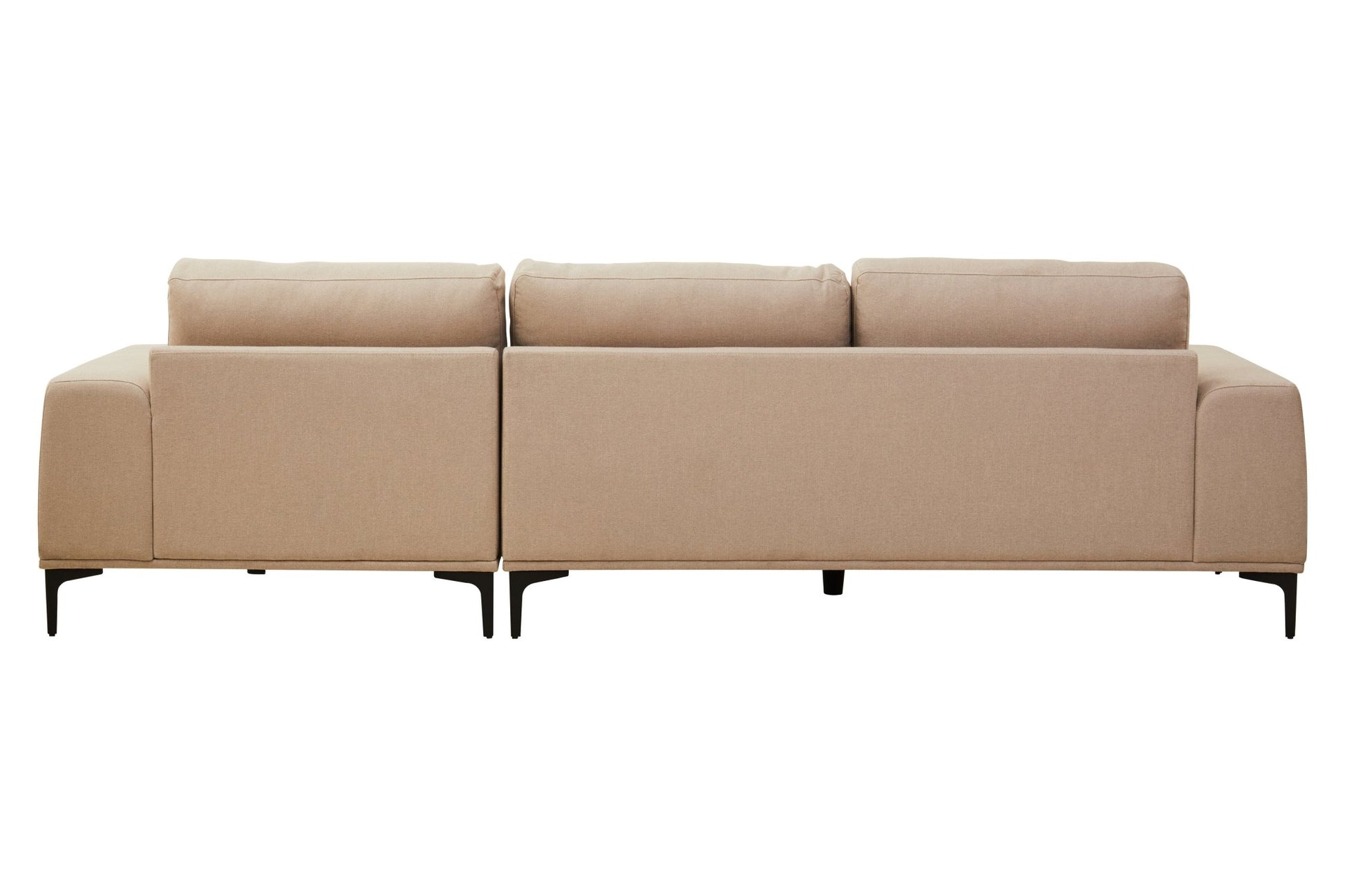 Rakel 3 Seat Natural Fabric Left Chaise Sofa - Skandi London
