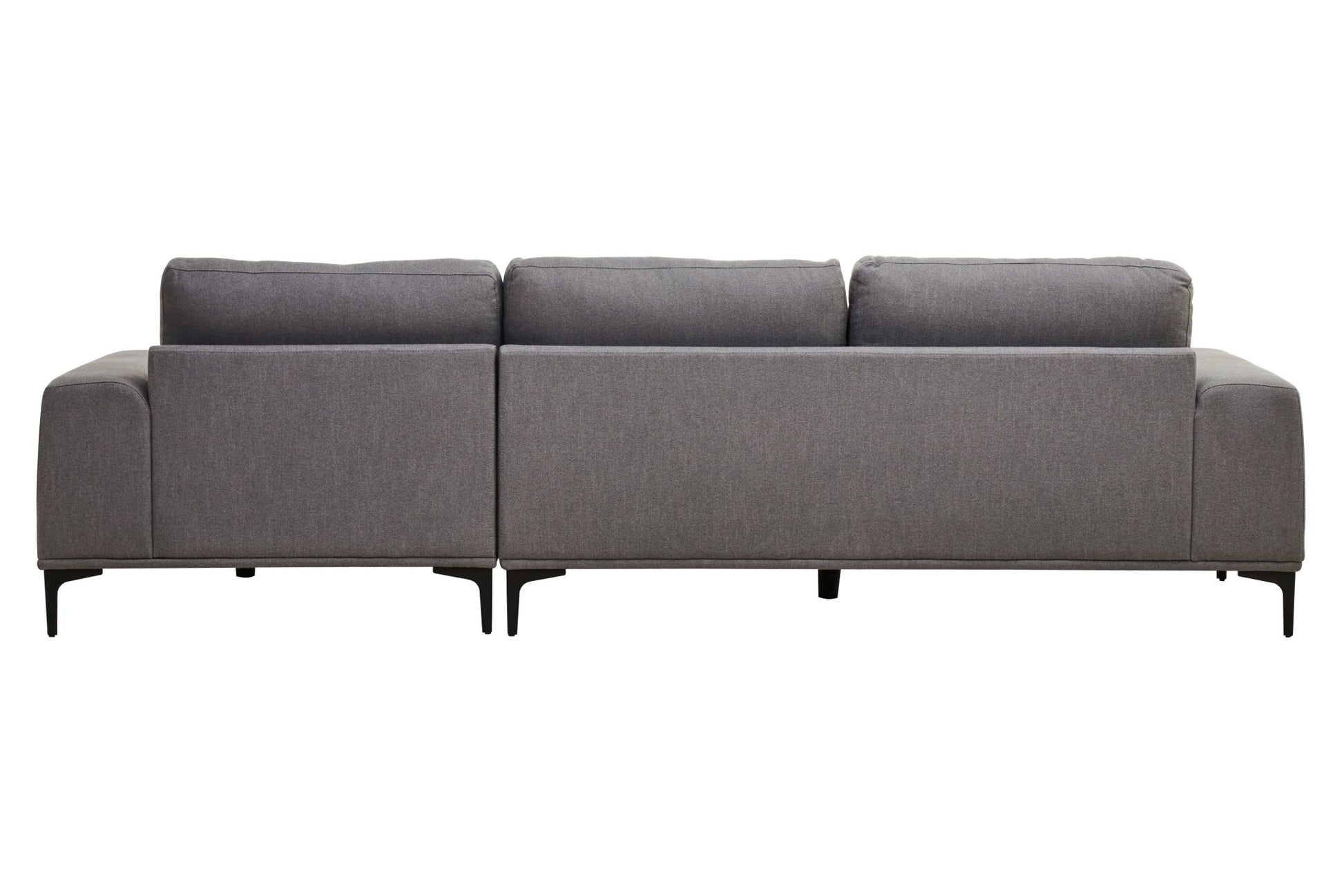 Rakel 3 Seat Grey Fabric Left Chaise Sofa - Skandi London