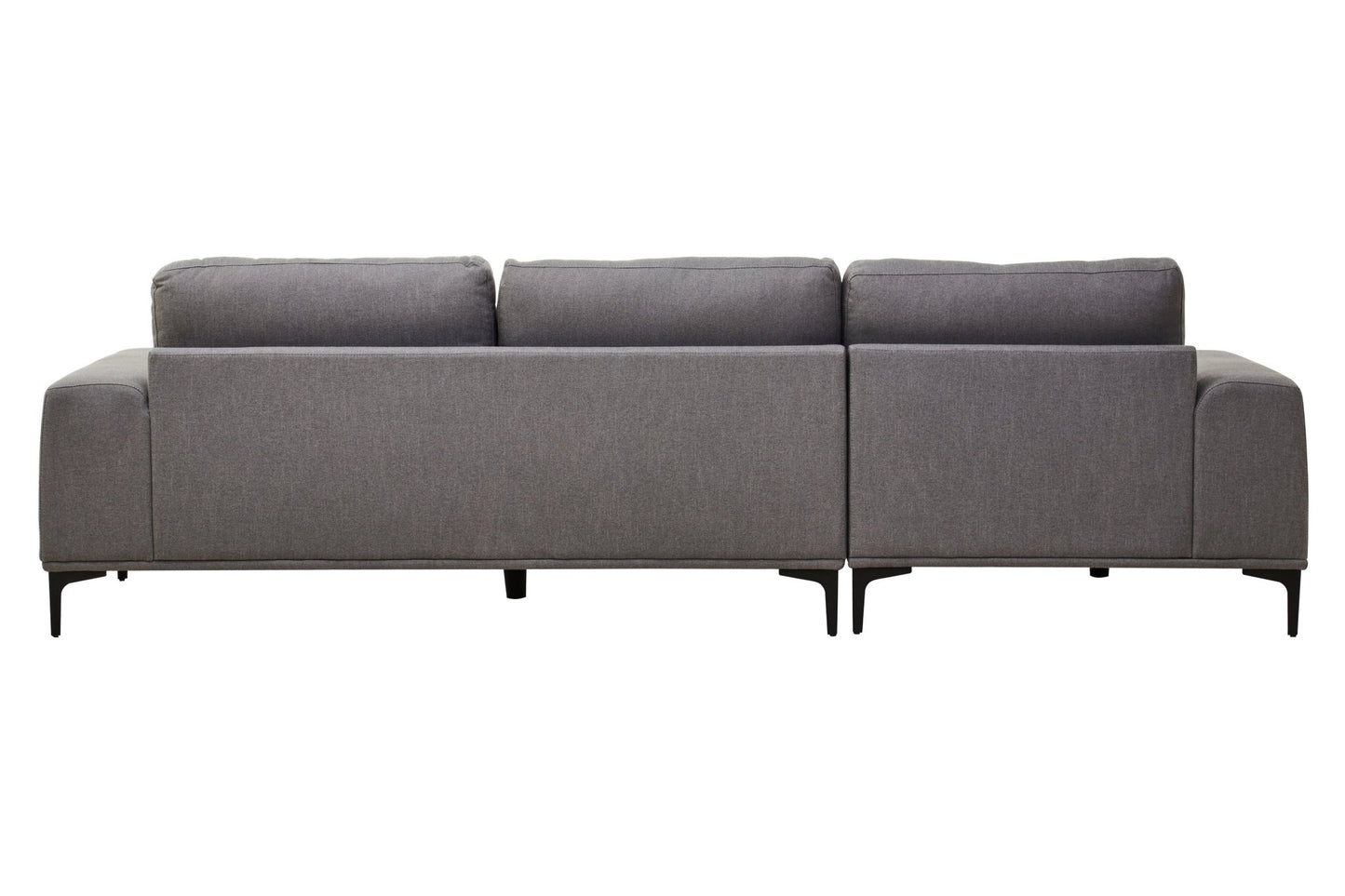 Rakel 3 Seat Grey Fabric Right Chaise Sofa - Skandi London