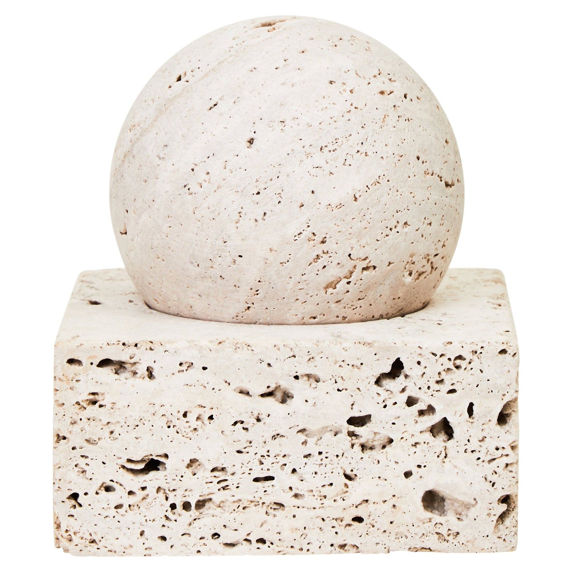 Ragnar Travertine Sculpture - Skandi London