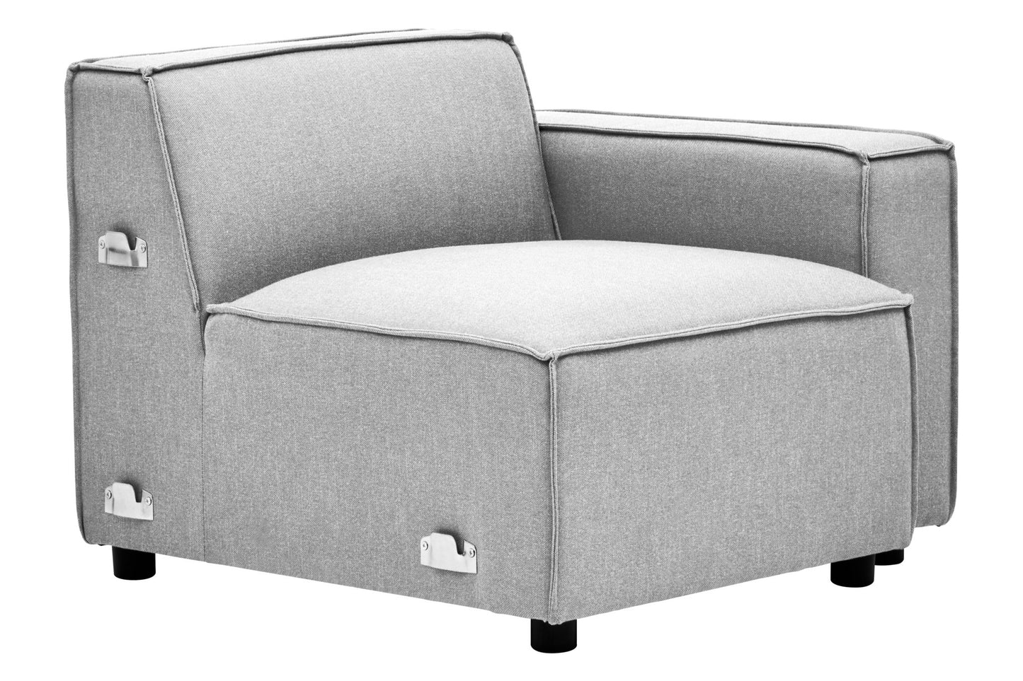 Rana Grey Fabric Left Arm Sofa - Skandi London