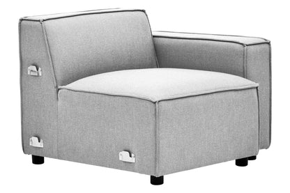 Rana Grey Fabric Left Arm Sofa - Skandi London