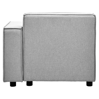Rana Grey Fabric Left Arm Sofa - Skandi London