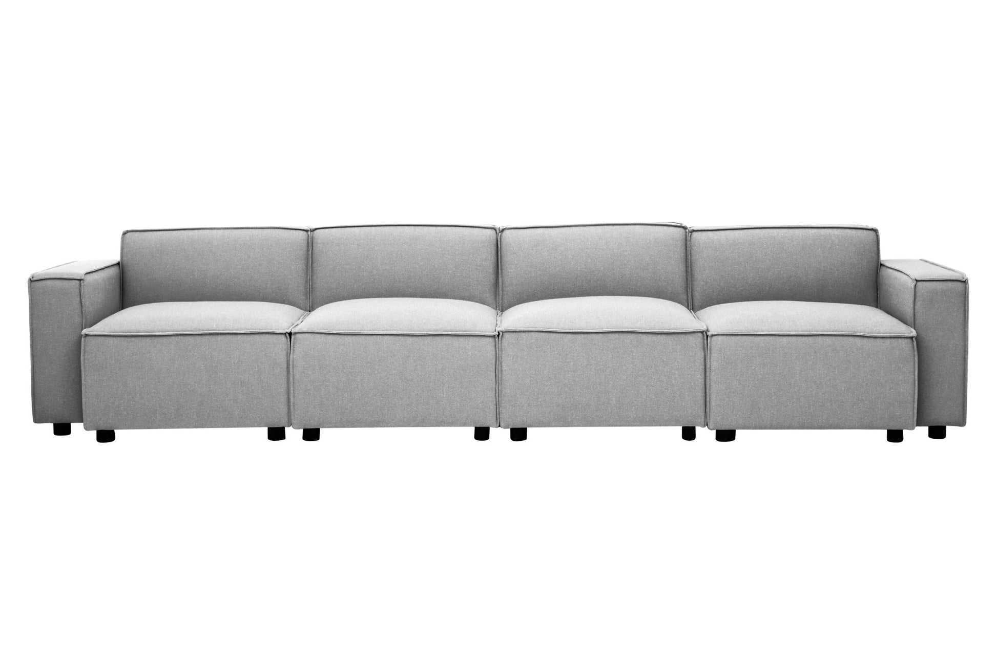 Rana Grey Fabric Left Arm Sofa - Skandi London