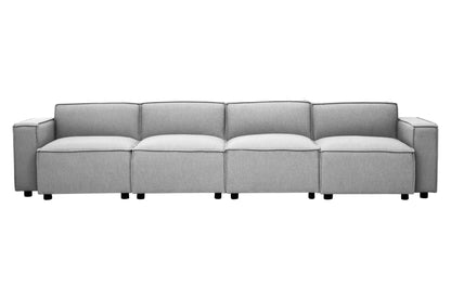 Rana Grey Fabric Left Arm Sofa - Skandi London