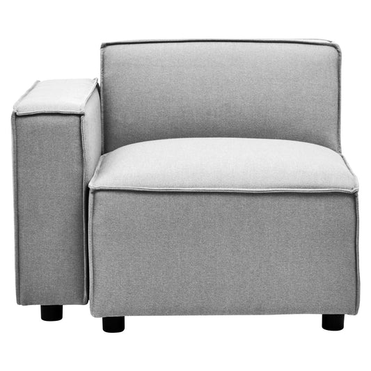 Rana Grey Fabric Right Arm Sofa - Skandi London