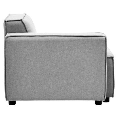 Rana Grey Fabric Right Arm Sofa - Skandi London