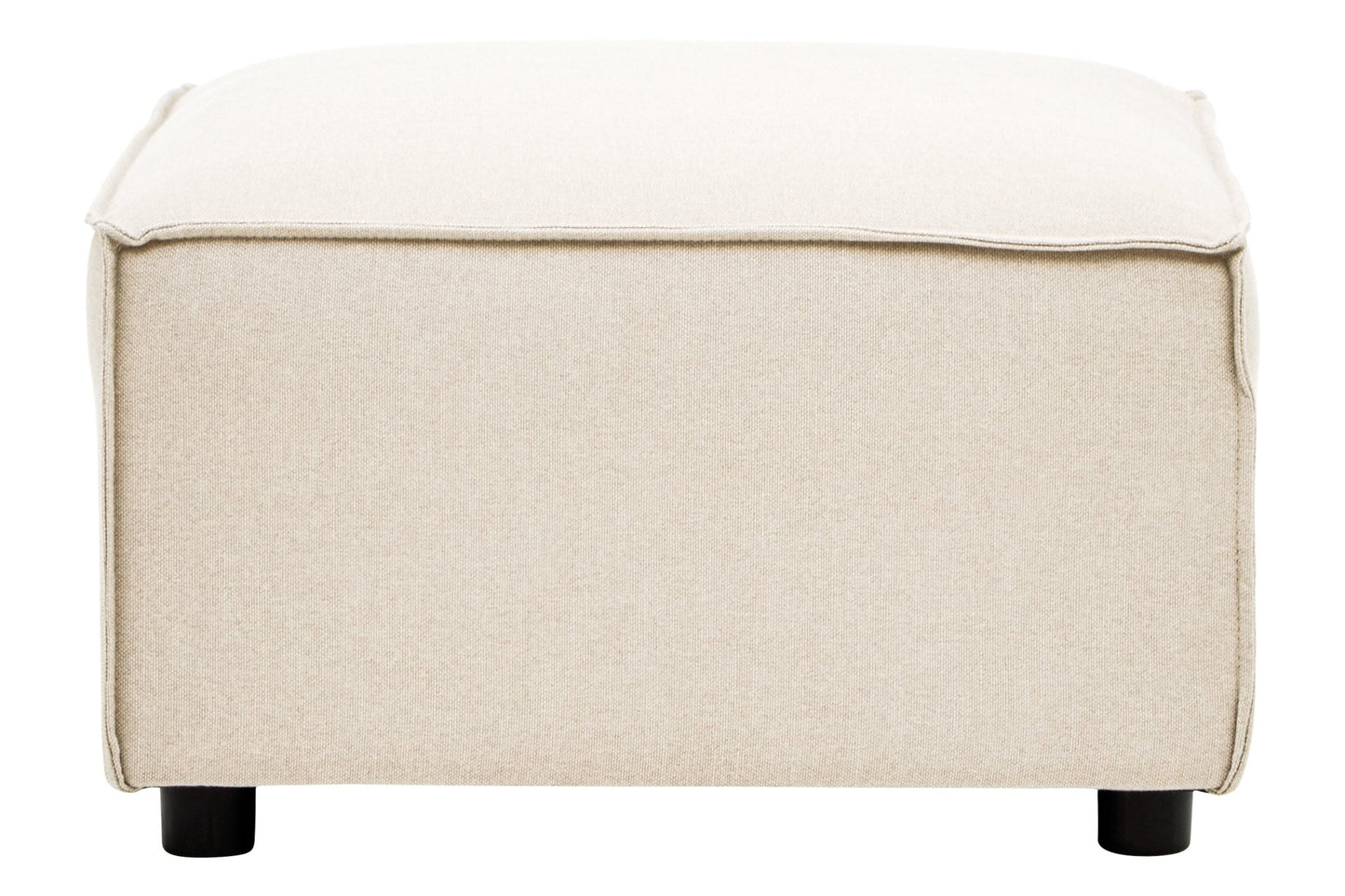 Rana Cream Fabric Sofa Ottoman - Skandi London