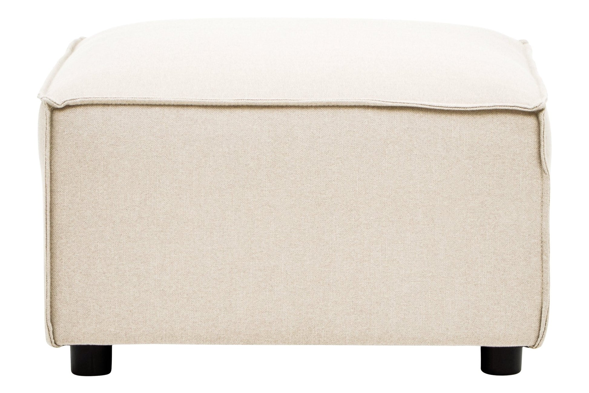Rana Cream Fabric Sofa Ottoman - Skandi London