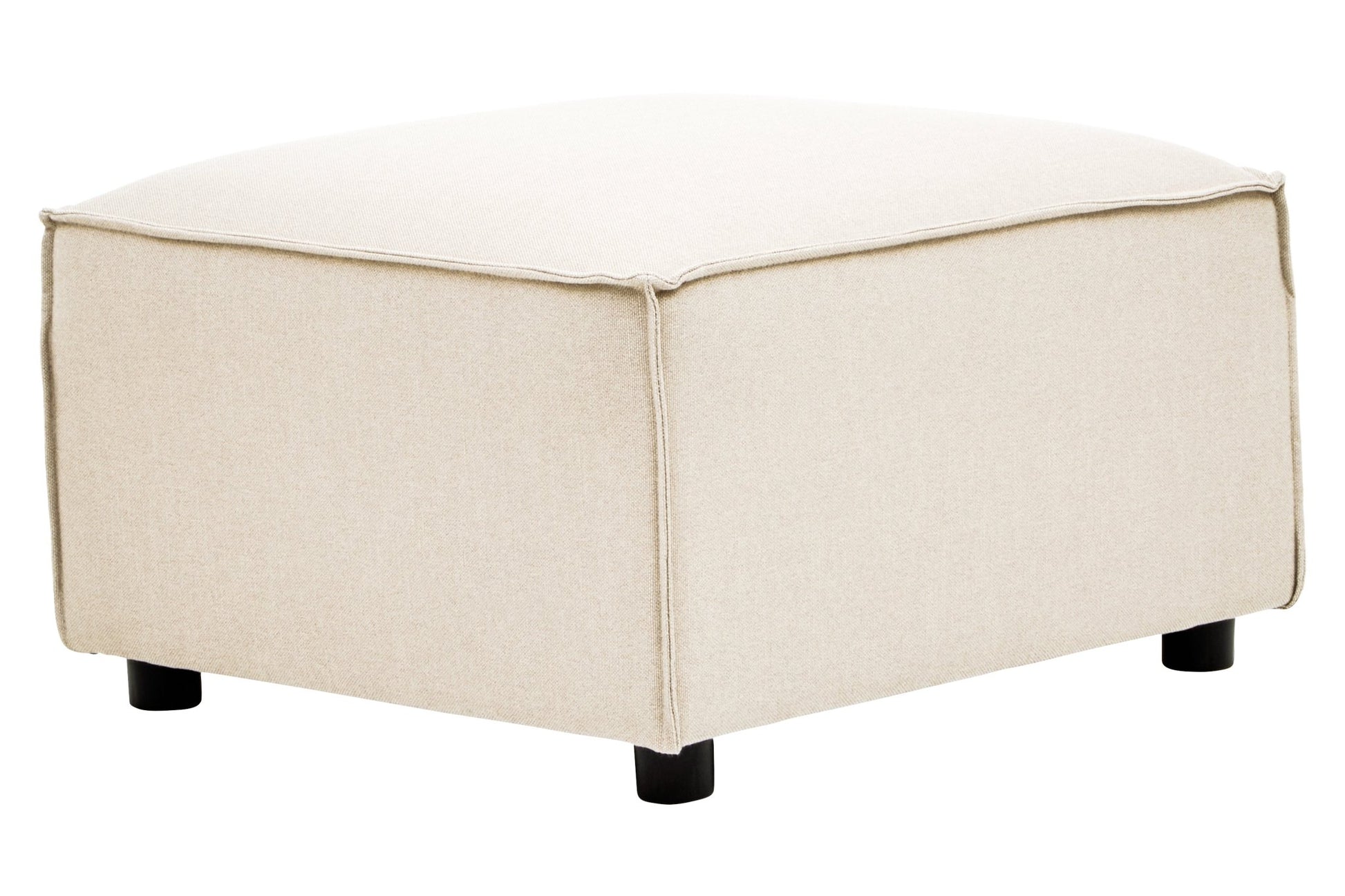 Rana Cream Fabric Sofa Ottoman - Skandi London