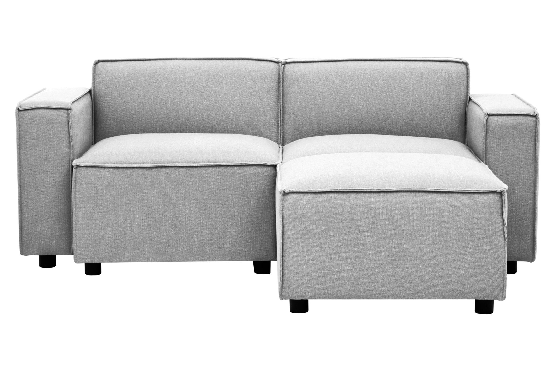 Rana Grey Fabric Right Arm Sofa - Skandi London