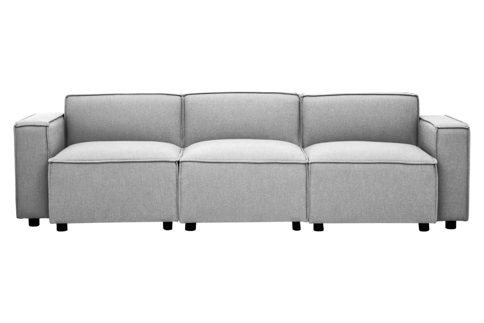 Rana Grey Fabric Right Arm Sofa - Skandi London