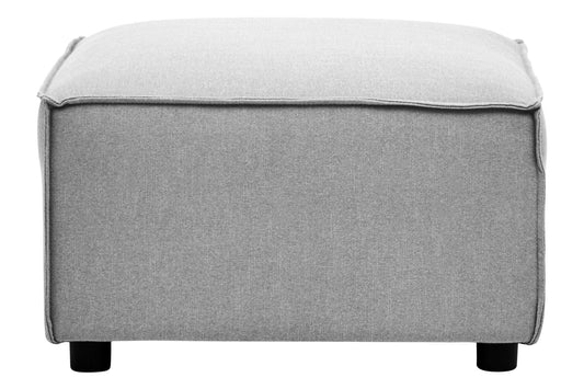 Rana Grey Fabric Sofa Ottoman - Skandi London