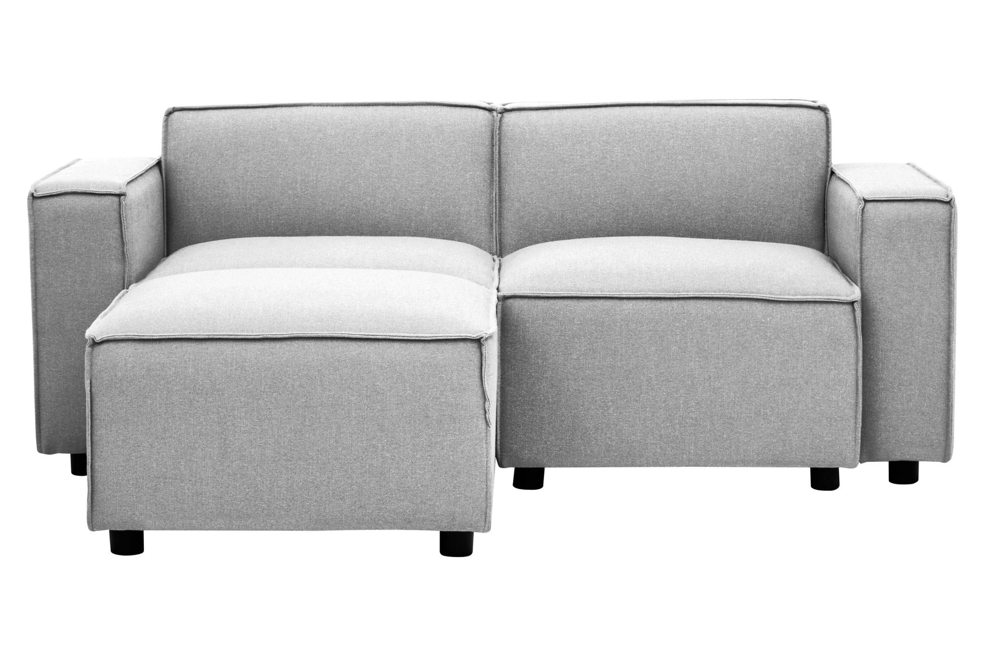 Rana Grey Fabric Sofa Ottoman - Skandi London
