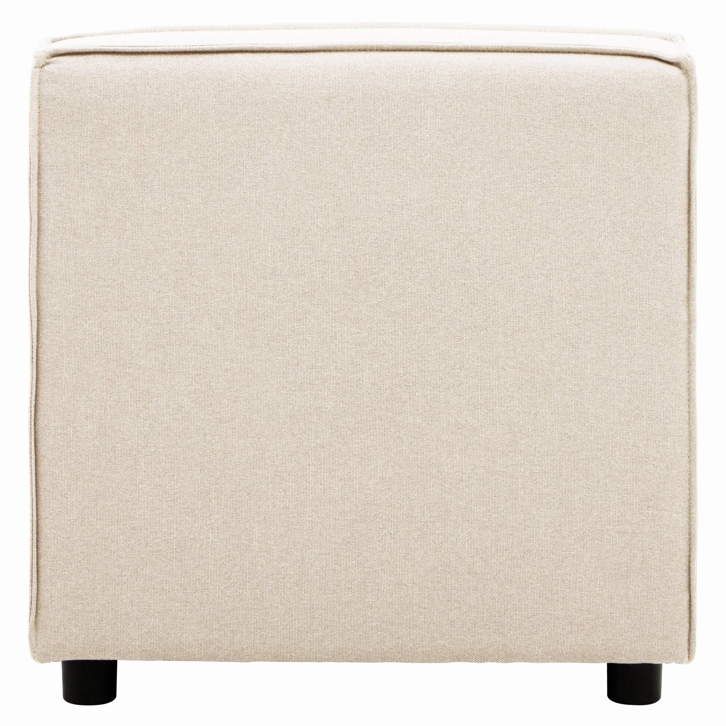 Rana Cream Fabric Armless Sofa - Skandi London