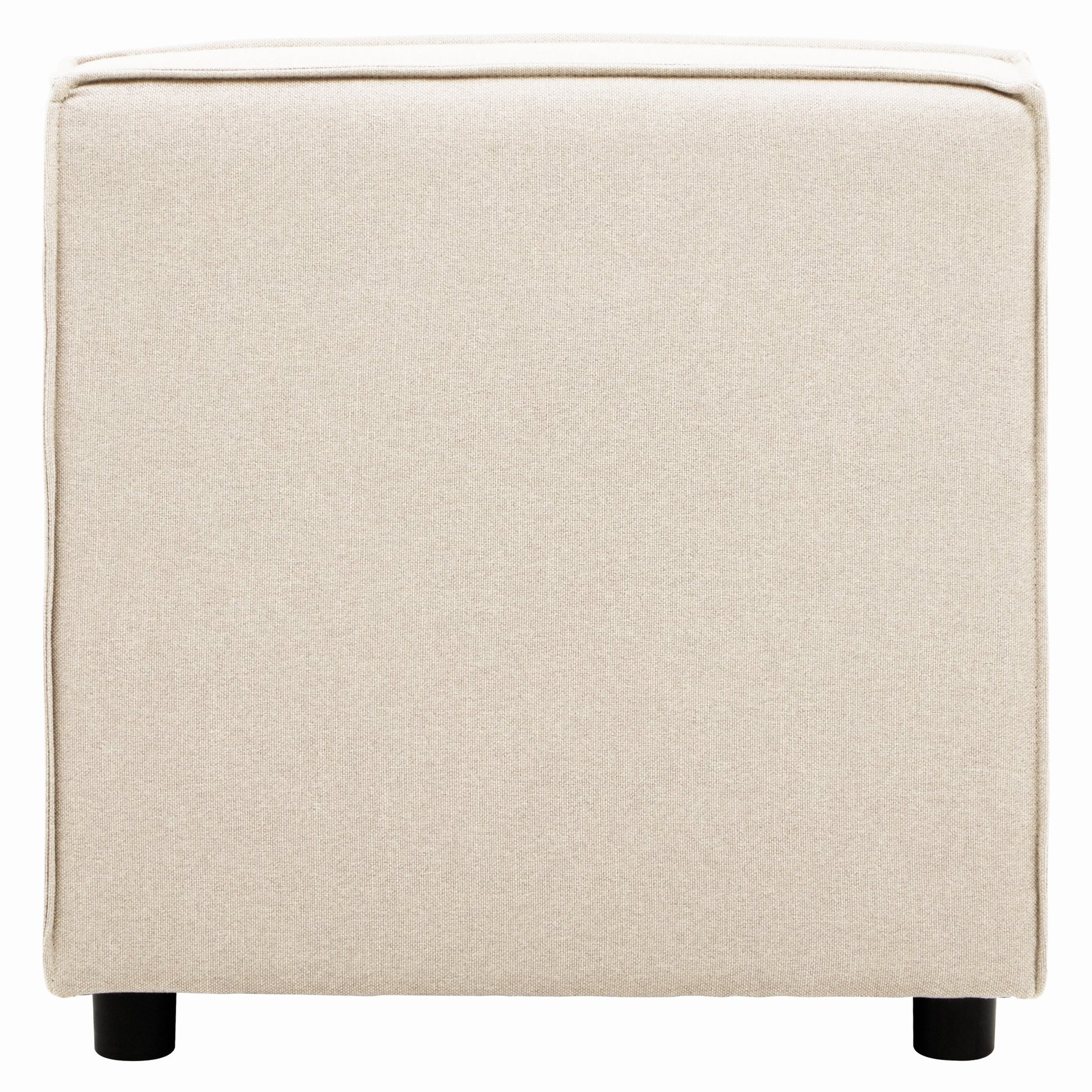 Rana Cream Fabric Armless Sofa - Skandi London