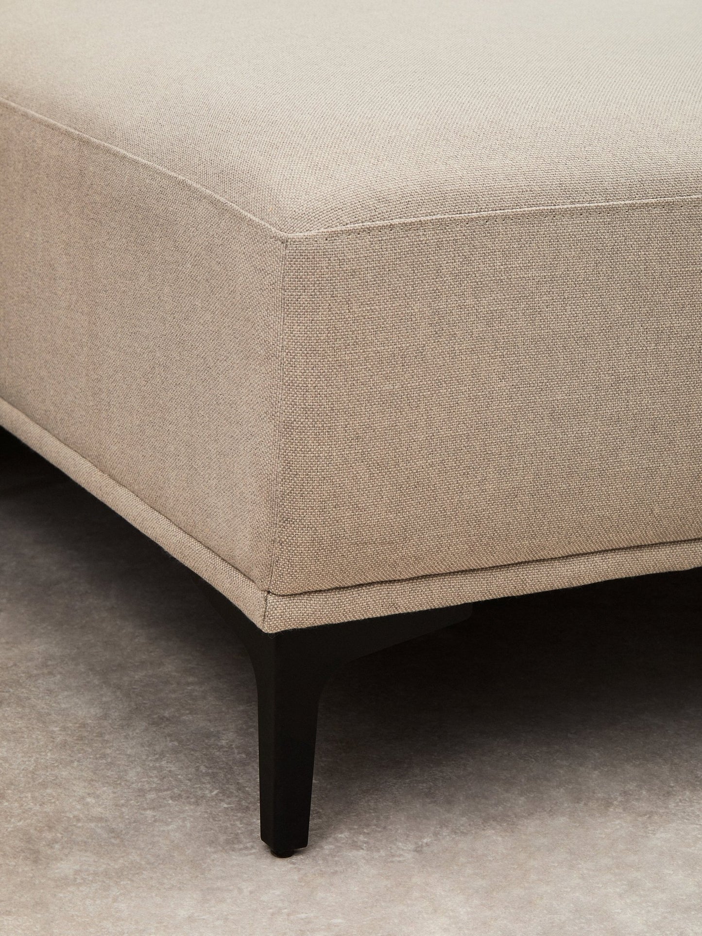 Rakel 3 Seat Natural Fabric Left Chaise Sofa - Skandi London