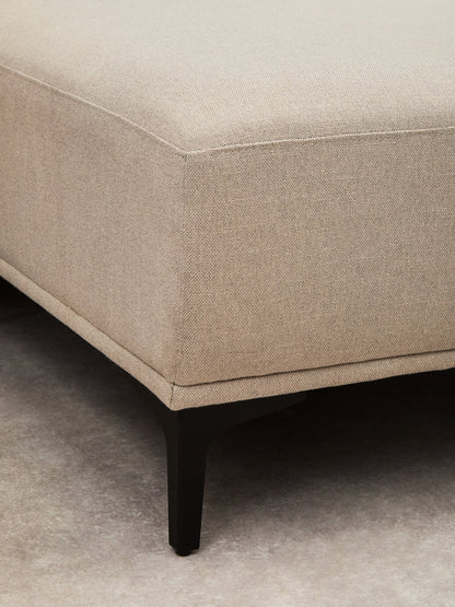 Rakel 3 Seat Natural Fabric Left Chaise Sofa - Skandi London