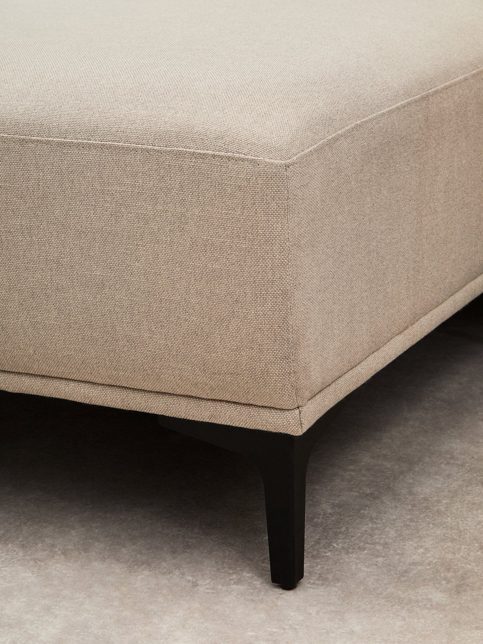Rakel 3 Seat Natural Fabric Right Chaise Sofa - Skandi London