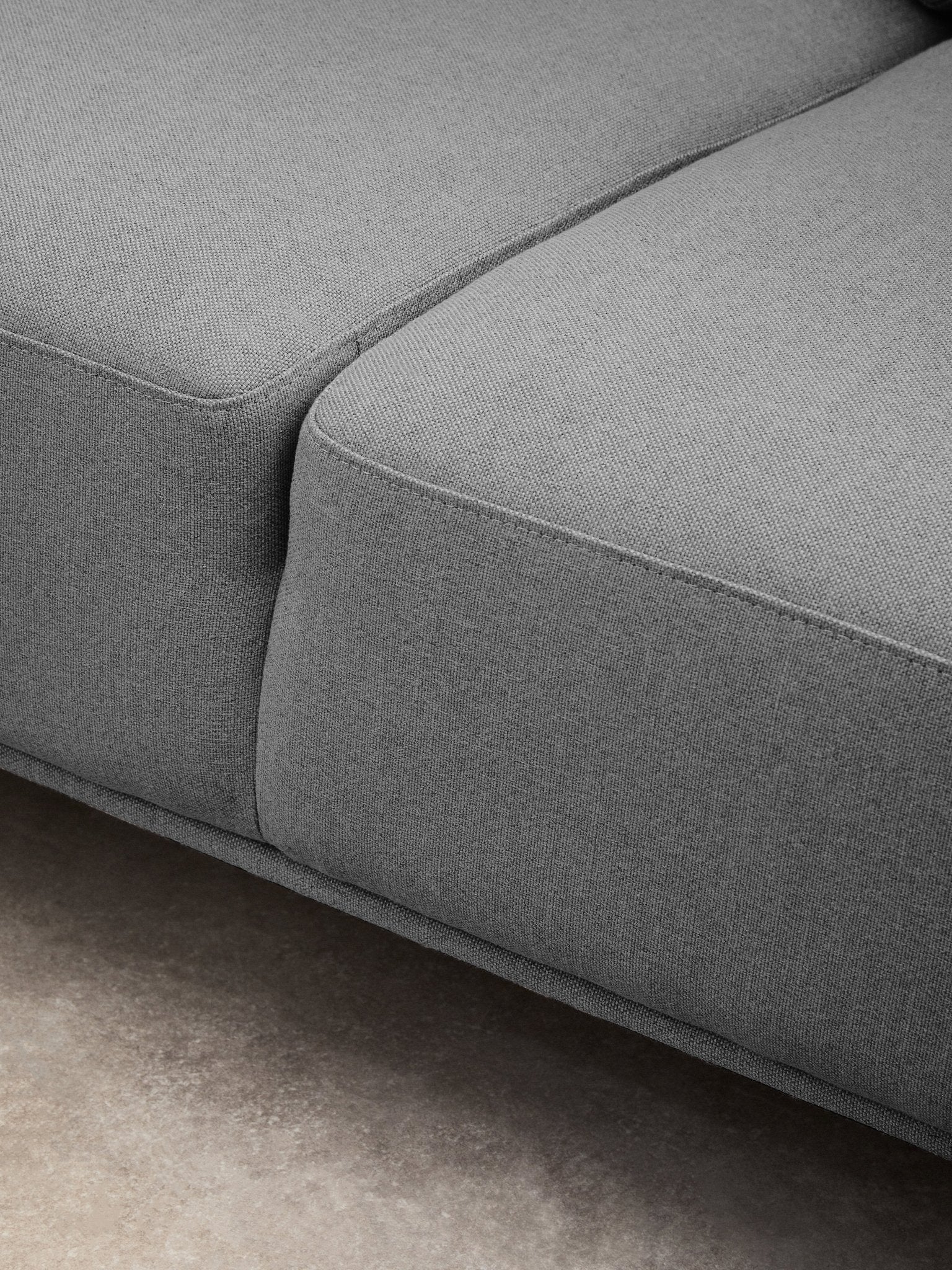 Rakel 3 Seat Grey Fabric Left Chaise Sofa - Skandi London