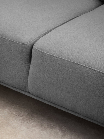 Rakel 3 Seat Grey Fabric Left Chaise Sofa - Skandi London