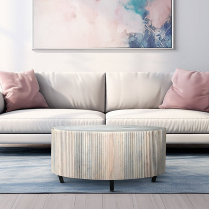 Hammersmith Drum Marble Top Coffee Table - Skandi London
